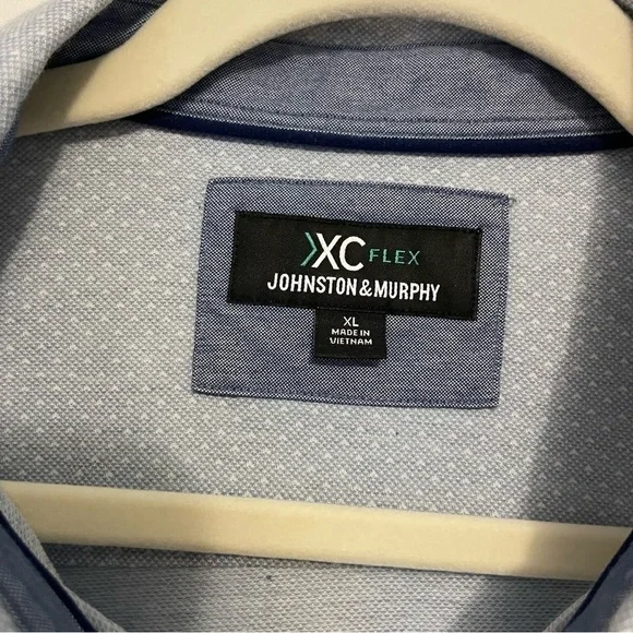 NWOT Men’s Johnston & Murphy XC Flex short sleeve button down, size: XL - Picture 2 of 3